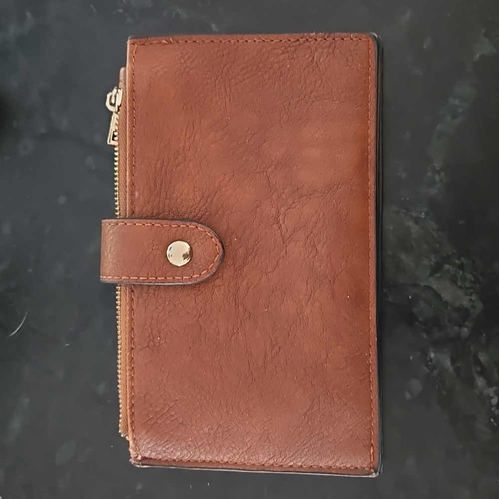 Brown leather wallet